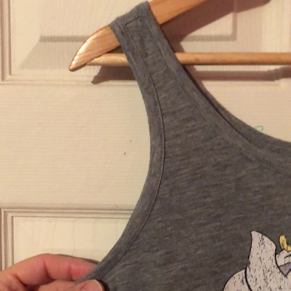 Beauty and the Beast Mrs. Potts Gray Sleep Tank Top Womens Medium M 7-9 Disney - Picture 7 of 12